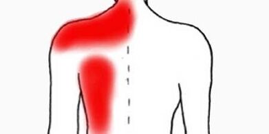 pain under the left shoulder blade from the back